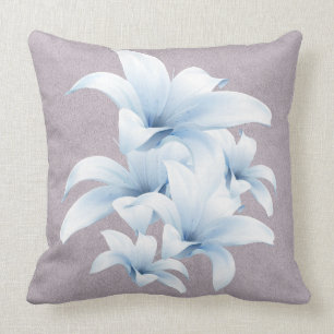 Blue Lly Peace Liebe Pilze Kissen