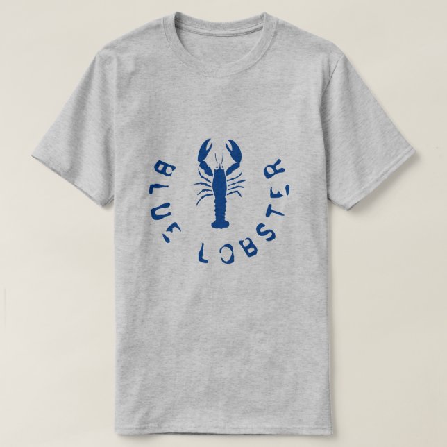 BLUE LOBSTER T SHIRT (Design vorne)