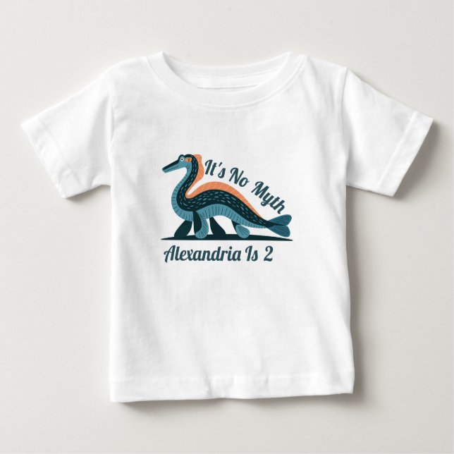 Blue Loch Ness Birthday Shirt (Vorderseite)