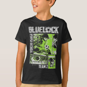 Blue Lock Yoichi Isagi geteilte Fußballtafeln T-Shirt