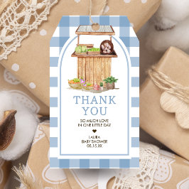 Blue Locwn Grown Baby Shower Fevor Tags Geschenkanhänger