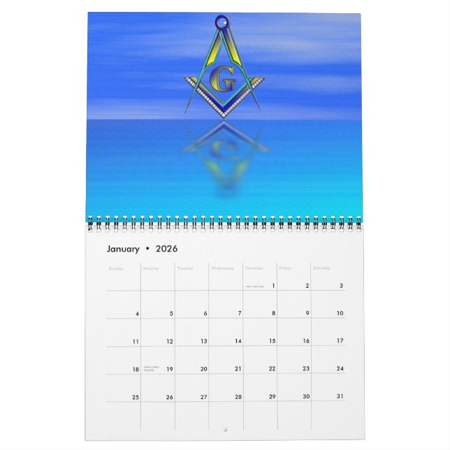 BLUE LODGE Calendar Kalender (Jan 2026)