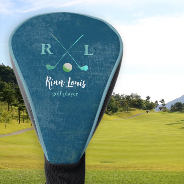Blue Logo Name Golf Head Cover Headcover (Von Creator hochgeladen)