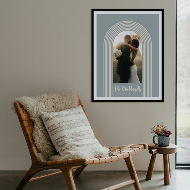 Blue Lombard Lines Arch Custom Photo Art Print Poster (Von Creator hochgeladen)