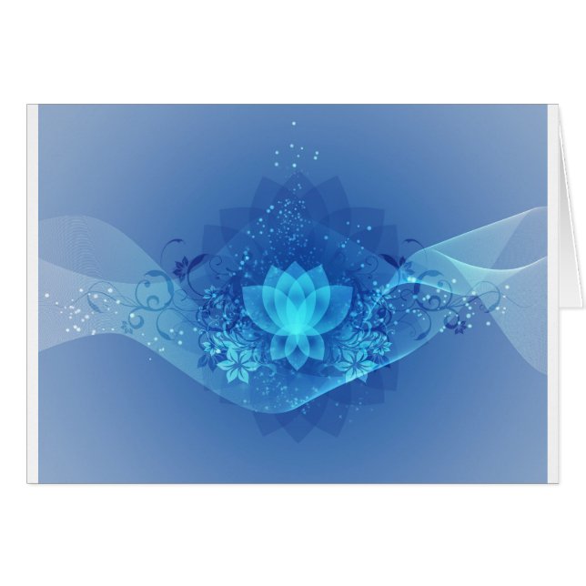 Blue Lotus Blume (Vorderseite (Horizontal))