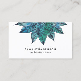Blue Lotus Blume | Floral Visitenkarte