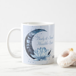 Blue Lotus Blume Moon Business Name Kaffeetasse