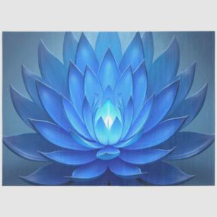 Blue Lotus Blume Spirituelle Kunst Seidenpapier