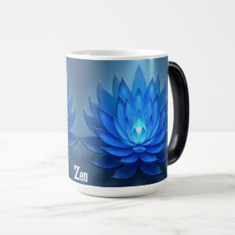 Blue Lotus Blume Spirituelle Zen Art Verwandlungstasse