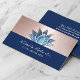 Blue Lotus Blume Yoga Instruktor Massage Therapie Visitenkarte (Von Creator hochgeladen)