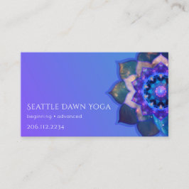 Blue Lotus Mandala Visitenkarte