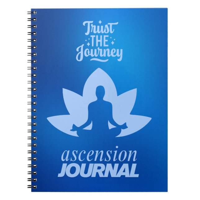 Blue Lotus Meditator - Ascension Journal Notizblock (Vorderseite)