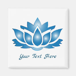 Blue Lotus Mind Body Spirit Personalisiert Magnet