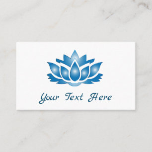 Blue Lotus Mind Body Spirit Personalisiert Visitenkarte