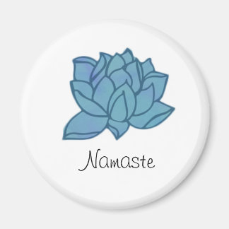 Blue Lotus Namaste Magnet