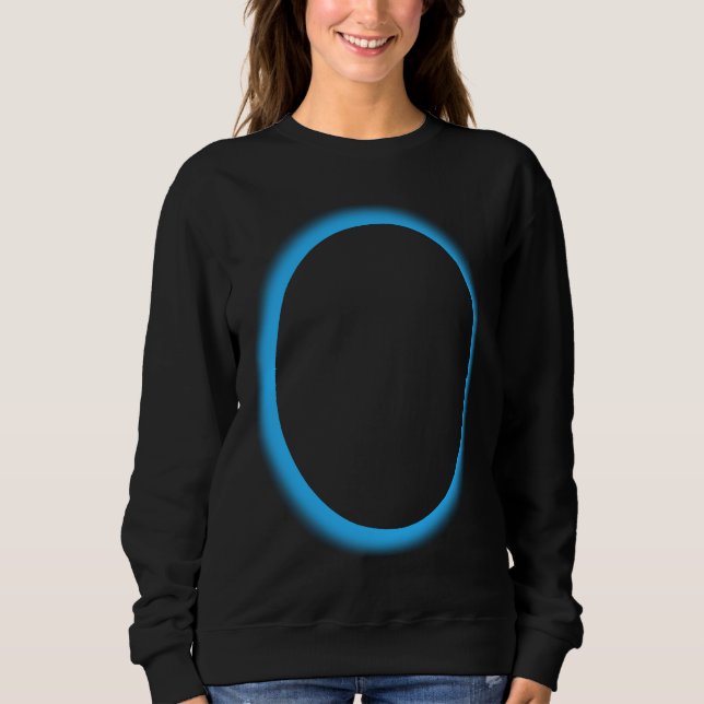 Blue Lunar Eclipse Moon Astronomy Space Sweatshirt (Vorderseite)