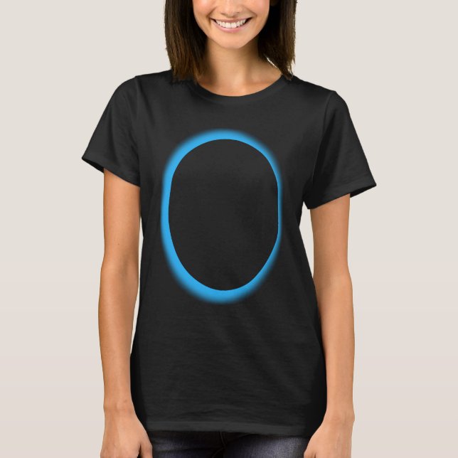 Blue Lunar Eclipse Moon Astronomy Space T-Shirt (Vorderseite)