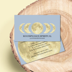 Blue Lunar Gold Spiritueller Mond Visitenkarte