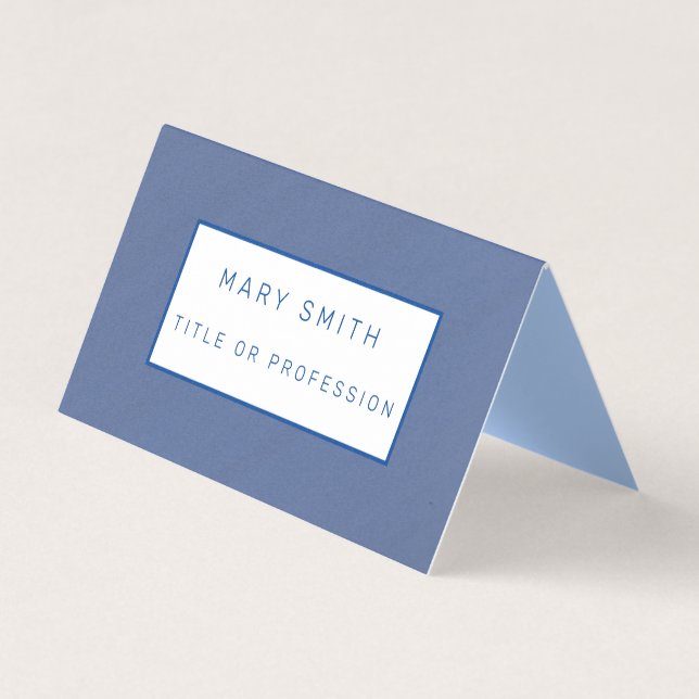 Blue Luxury Business Card Visitenkarten (Vorderseite)