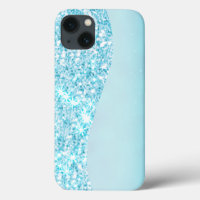 Blue Luxury Moderne Gradientengalaxie Glitzer Star