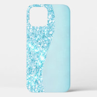 Blue Luxury Moderne Gradientengalaxie Glitzer Star