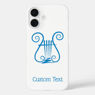 Blue Lyre iPhone 16 Hülle
