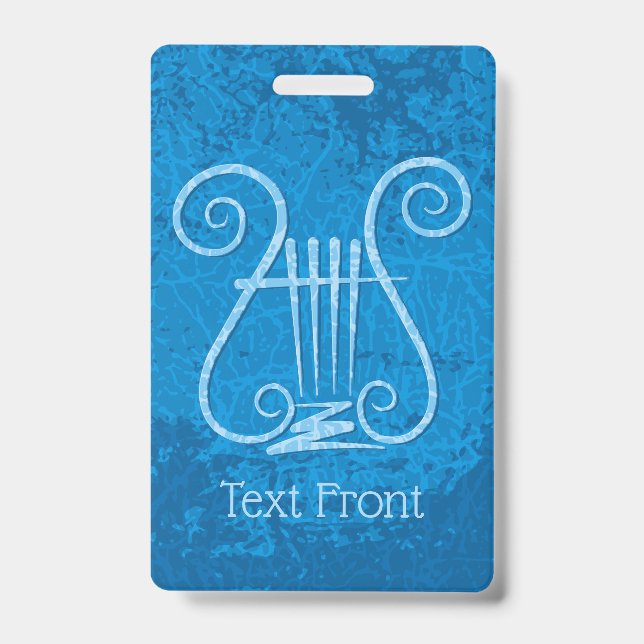 Blue Lyre Hintergrund Ausweis (Vorderseite)