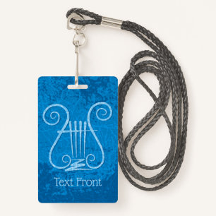 Blue Lyre Hintergrund Ausweis