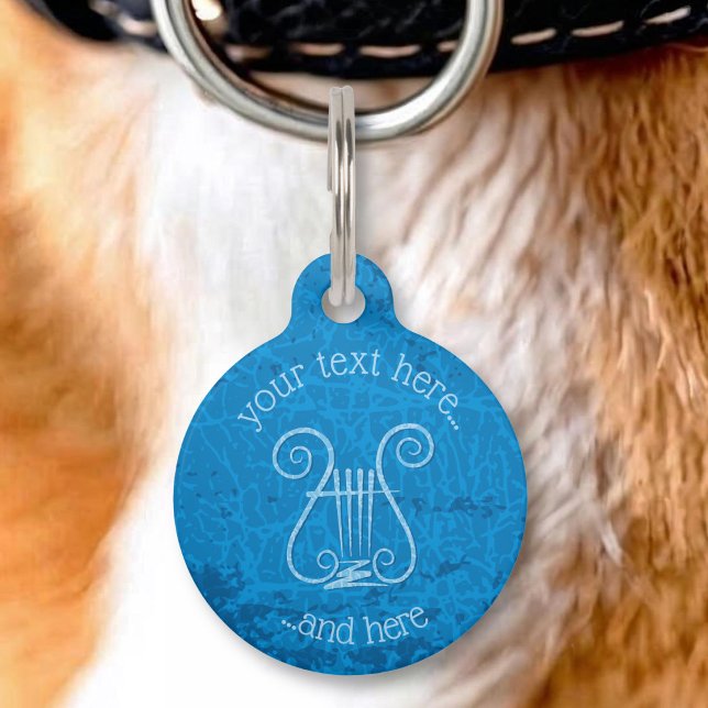 Blue Lyre Hintergrund Haustiermarke (Von Creator hochgeladen)
