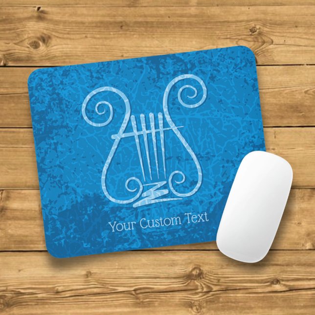Blue Lyre Hintergrund Mousepad (Von Creator hochgeladen)