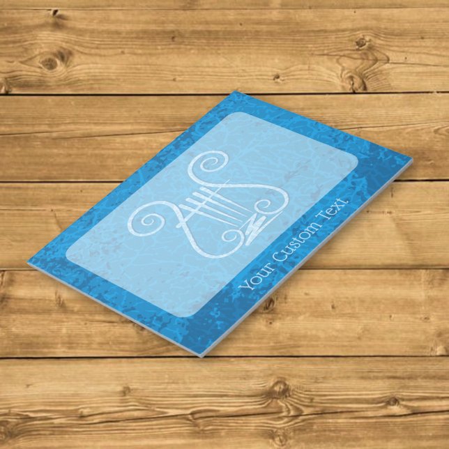 Blue Lyre Hintergrund Notizblock (Von Creator hochgeladen)