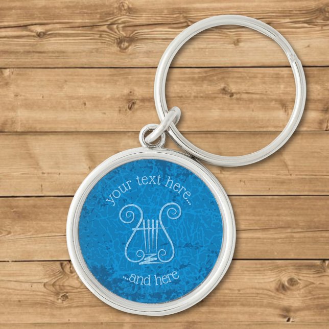 Blue Lyre Hintergrund Schlüsselanhänger (Von Creator hochgeladen)