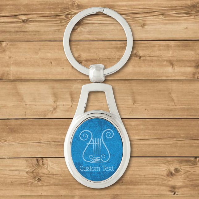 Blue Lyre Hintergrund Schlüsselanhänger (Von Creator hochgeladen)