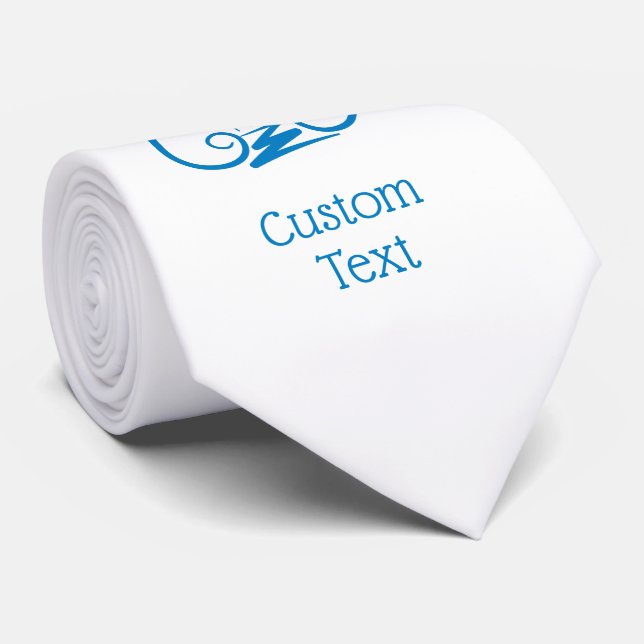 Blue Lyre Krawatte (Gerollt)