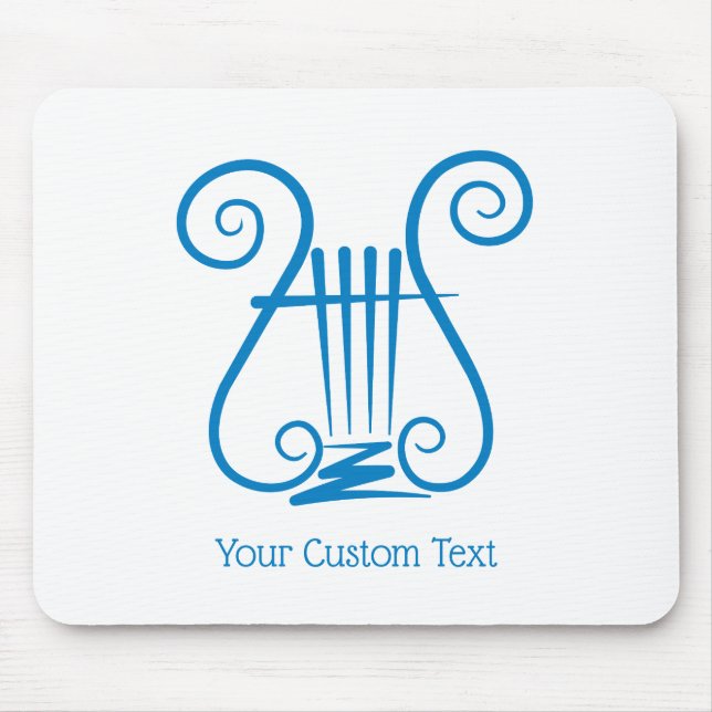 Blue Lyre Mousepad (Vorne)