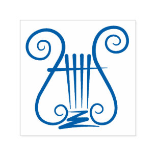 Blue Lyre Permastempel