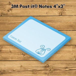 Blue Lyre Post-it Klebezettel