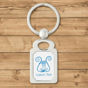 Blue Lyre Schlüsselanhänger