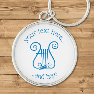 Blue Lyre Schlüsselanhänger