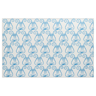 Blue Lyre Stoff