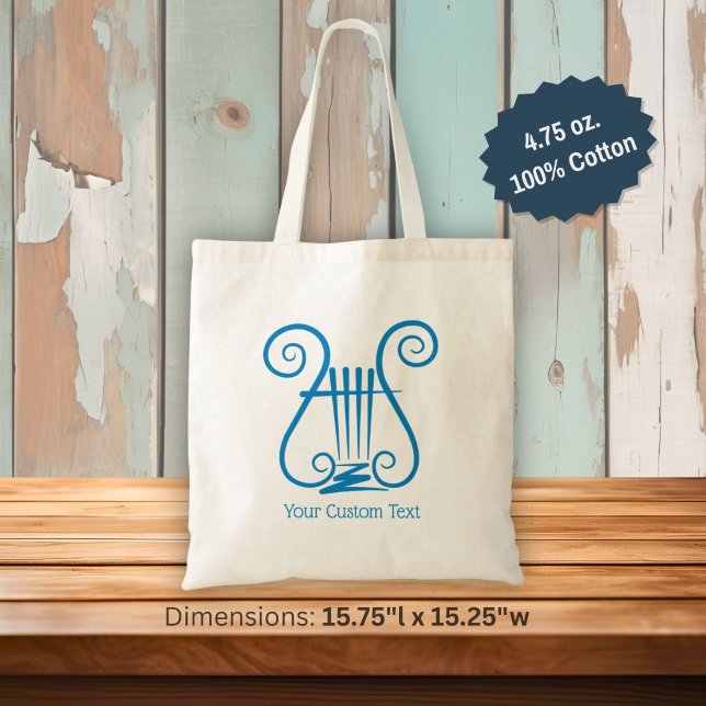 Blue Lyre Tragetasche (Von Creator hochgeladen)