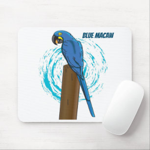Blue Macaw Mousepad