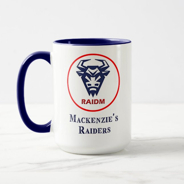 Blue Mackenzie's Raiders 15oz Tasse (Links)