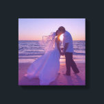 Blue Magenta Gradient Overlay Wedding Foto Leinwanddruck<br><div class="desc">Hochzeit in Urlaubsort oder Inselflitterwochen Foto. Fügen Sie Ihren eigenen personalisierten Text hinzu,  um eine persönliche Touch zu erstellen. Sie können die Deckkraft über dem Blau in das magentafarbene Ober-Overlay ändern.</div>