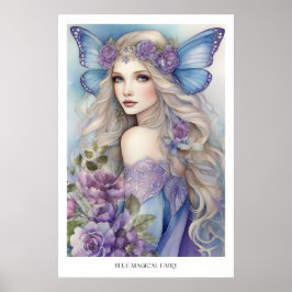 Blue Magic Fairy Poster