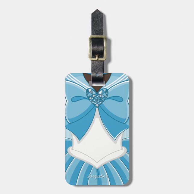 Blue Magical Girl III Gepäckanhänger (Vorderseite vertikal)