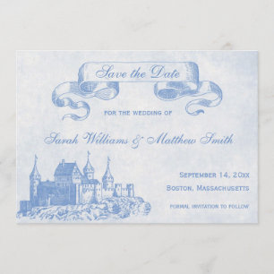 Blue Mairytale Wedding Save the Date