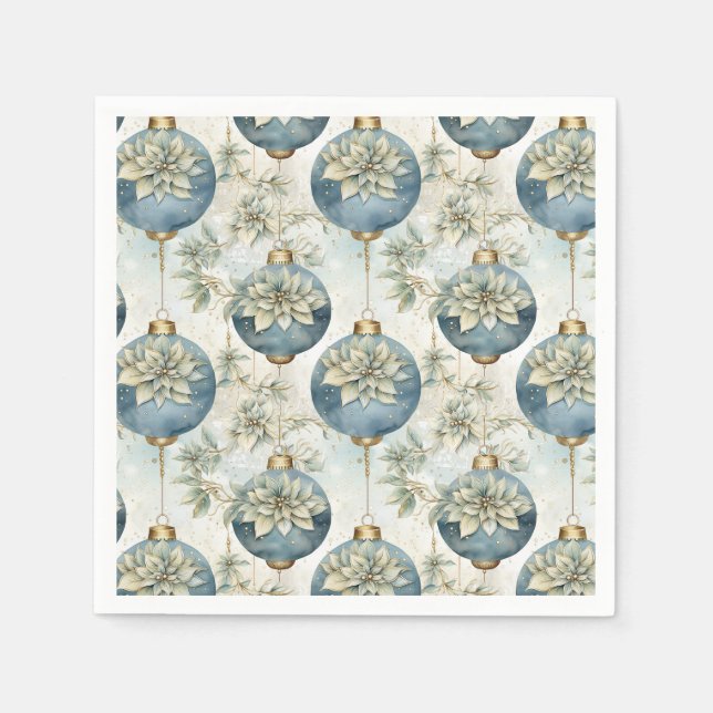 Blue Majesty Elegante Serviette (Vorderseite)