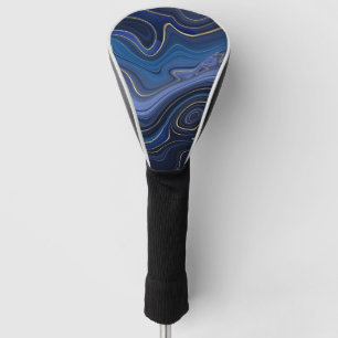 Blue Malachite Golden Akzente Luxus Chic Gemstone Golf Headcover