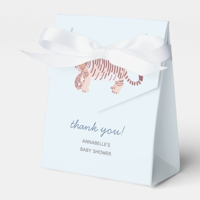 Blue Mama Tiger & Cub Kinderdusche Geschenkboxen Geschenkschachtel (Vorderseite)